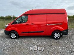 2014 Ford Transit Custom 2.2 Tdci 125 Lwb High Roof 290 L2h2 Van Fsh Red Aircon