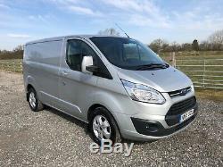 2015 65 Ford Transit Custom 2.2 Tdci Limited Swb 270 L1h1 Silver Euro5 Van Fsh