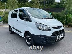 2017 67 Ford Transit Custom Crew Van 270 2.0 Tdci Euro 6 Aircon 84k No Vat