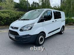 2017 67 Ford Transit Custom Crew Van 270 2.0 Tdci Euro 6 Aircon 84k No Vat