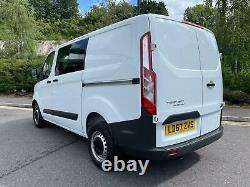 2017 67 Ford Transit Custom Crew Van 270 2.0 Tdci Euro 6 Aircon 84k No Vat