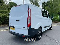 2017 67 Ford Transit Custom Crew Van 270 2.0 Tdci Euro 6 Aircon 84k No Vat