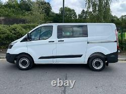 2017 67 Ford Transit Custom Crew Van 270 2.0 Tdci Euro 6 Aircon 84k No Vat