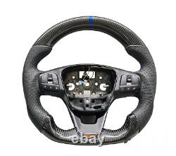 2019 Ford Transit Custom MK8 Flat Steering Wheel New Carbon + Blue Leather