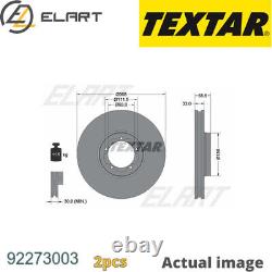 2x Brake Disc For Ford Ford Australia Transit V363 Bus Fad Fbd Cvf5 Usr6 Textar