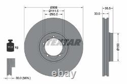 2x Brake Disc For Ford Ford Australia Transit V363 Bus Fad Fbd Cvf5 Usr6 Textar