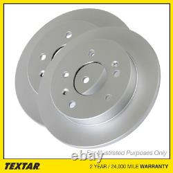 2x Brake Discs Solid For Ford Transit Custom VN 2.2 TDCi Textar Rear 1764283