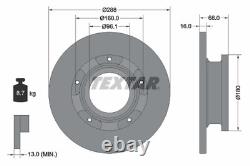 2x Brake Discs Solid For Ford Transit Custom VN 2.2 TDCi Textar Rear 1764283