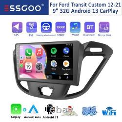32G Android 13 Car Stereo Radio CarPlay FM GPS For Ford Transit Custom 2012-2021