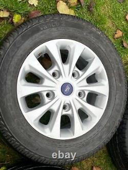 4 x GENUINE 16 FORD TRANSIT CUSTOM LIMITED ALLOY WHEELS WITH 215 65 16 TYRES