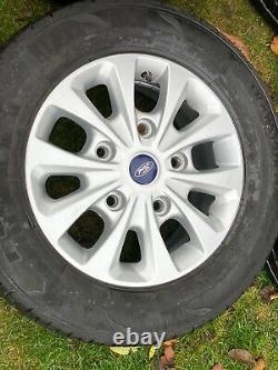 4 x GENUINE 16 FORD TRANSIT CUSTOM LIMITED ALLOY WHEELS WITH 215 65 16 TYRES