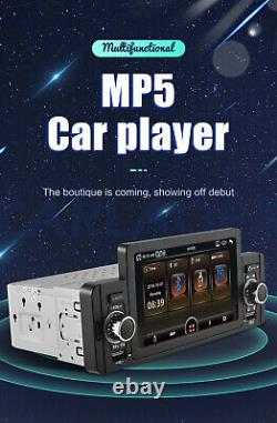 5in Car Stereo Bluetooth Radio MP5 Player Touchscreen FM USB Single DIN + Camera