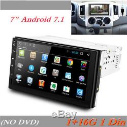 7 Android 7.1 Universal GPS Navigation Radio Stereo Audio Player 1+16G 1 Din