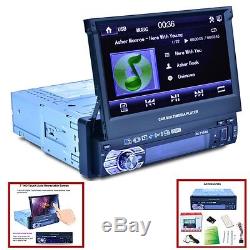 7 Touch Screen Single Din Car Mp5 Player Radio Stereo Gps Sat Nav 8g Map Card