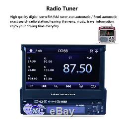 7 Touch Screen Single Din Car Mp5 Player Radio Stereo Gps Sat Nav 8g Map Card