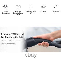 7M Type 2 to Type 2 EV Charging Cable 7.2kW 32A EV Charger dé for Genesis GV60