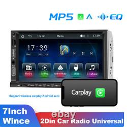 7in 2Din Car Stereo Car Stereo Bluetooth USB AUX Carplay MP5 Player WithCamera