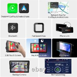 7in Touch Screen Monitor Apple Carplay Android Auto Car Stereo FM Radio GPS BT