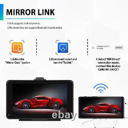 7in Touch Screen Monitor Wireless Carplay Android Auto Car MP5 Player WithRear Cam