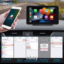 7in Touch Screen Monitor Wireless Carplay Android Auto Car MP5 Player WithRear Cam