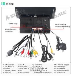 8-Core 64GB For 1-Din Ford Transit Custom 2018-2023 Android Car Radio GPS Stereo