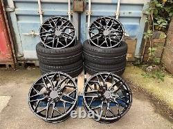 8x20 ALUWERKS XT3 ALLOY WHEELS & TYRES TO SUIT FORD TRANSIT MK6 7 8 SET OF 4