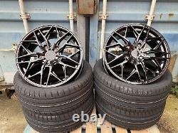 8x20 ALUWERKS XT3 ALLOY WHEELS & TYRES TO SUIT FORD TRANSIT MK6 7 8 SET OF 4