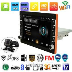 9in 1DIN Android 8.1 GPS Bluetooth Car Stereo MP5 Player Wifi Hotspot +Camera