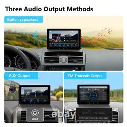 AHD CAM+ Portable 7 in QLED Touch Screen Car Stereo CarPlay Android Auto Sat Nav