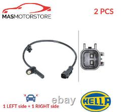 Abs Wheel Speed Sensor Pair Rear Hella 6pu 012 679-601 2pcs A New Oe Replacement