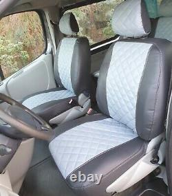 Accurate Seat Covers for two single seats Grey Suitable For Ford Transit Custom
