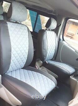 Accurate Seat Covers for two single seats Grey Suitable For Ford Transit Custom