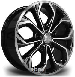 Alloy Wheels 20 Riviera RTT Black Polished Face For Ford Transit Custom 12-20