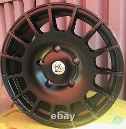 BK350 Black 18 Alloy Wheels Tyres 5x160 8x18 255 45 18 Transit Custom mk7