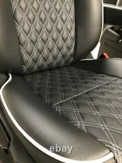 Bentley Style Ford Transit Custom Fully Upholstered 2+1 Matching Front Seats
