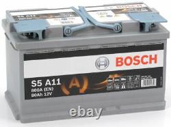 Bosch S5A11 Car Battery 12V AGM Start Stop 5 Yr Warranty Type 115
