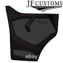 Brown Stitch Leather 2x Front Door Covers For Ford Transit Custom Mk8 13-18