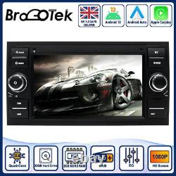 Car Stereo Android 12 Wireless CarPlay DAB GPS Sat Nav For Ford Mondeo 2011-2013