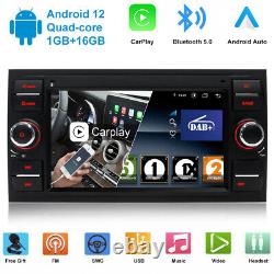 Car Stereo for Ford Focus Fiesta Transit Galaxy C/S-Max Android 12.0 DAB+Carplay