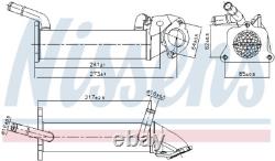 Cooler, Exhaust Gas Recirculation Nissens 989401 For Citroën, Ford, Peugeot