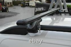 Cross Bars + Stops + T Pieces For Ford Transit Tourneo Custom 13 18 BLACK
