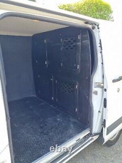 Custom built, 4 dog cages with storage and LED lights for Ford Transit Custom