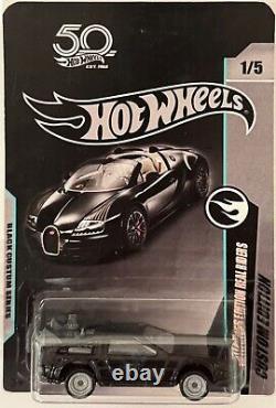 Delorean Time Machine Back to the Future CUSTOM Hot Wheels Black Series withRR