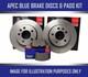 Discs And Pads Kit Rear Apec Blue For Ford Transit Custom 1 L 2020-2023