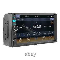 Double 2 DIN 7in Car MP5 Player Bluetooth Touch Screen Stereo Radio AUX-IN FM