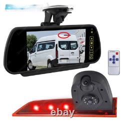 Dual Rear Brake Light Reversing Camera For Ford Transit Custom Van +7 Monitor