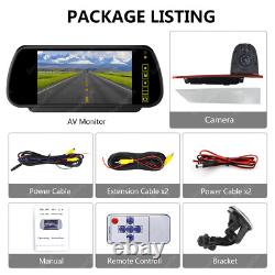 Dual Rear Brake Light Reversing Camera For Ford Transit Custom Van +7 Monitor