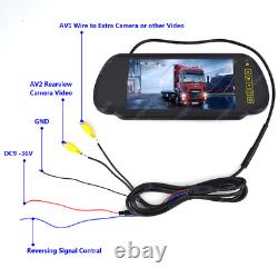 Dual Rear Brake Light Reversing Camera For Ford Transit Custom Van +7 Monitor