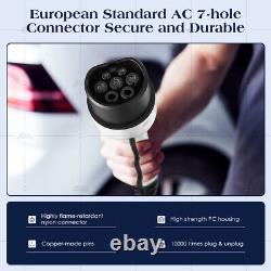 EV Charging Cable Type 2 UK Plug 3 Pin Electric Vehicle Car Charger Protable 13A