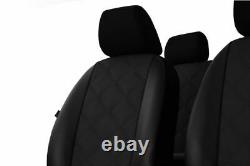 Eco-Leather Tailored Seat Covers FORD TRANSIT CUSTOM DOUBLE CAB 2017 2018 2019